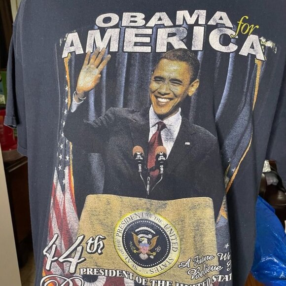 Mens Obama America 44th President Black T Shirt Big Tall Size 3X u - Picture 3 of 7
